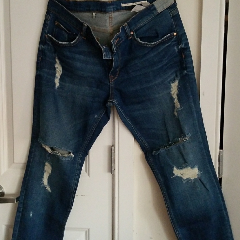 Zara distressed jeans